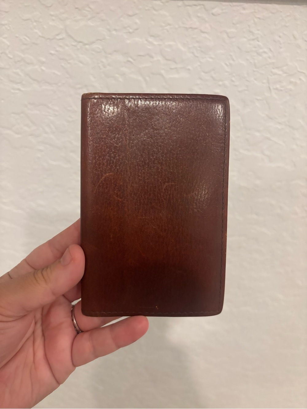L’aiglon bi-fold leather wallet cowhide